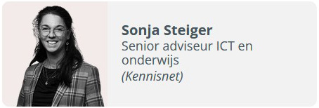 Sonja Steiger, Senior adviseur ICT en onderwijs, Kennisnet