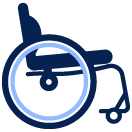 Icon of a wheelchair