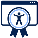 Icon of digital accessibility